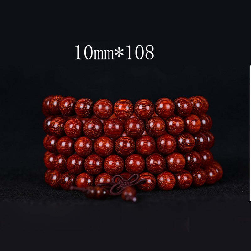Tibetan Small Leaf Red Sandalwood Balance Bracelet 