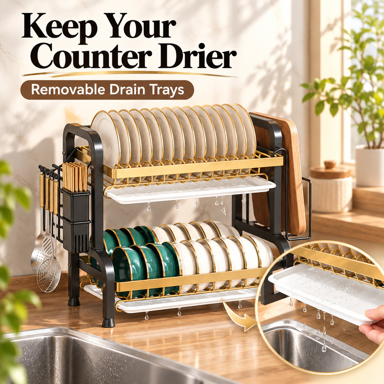 Smart kitchen rack design