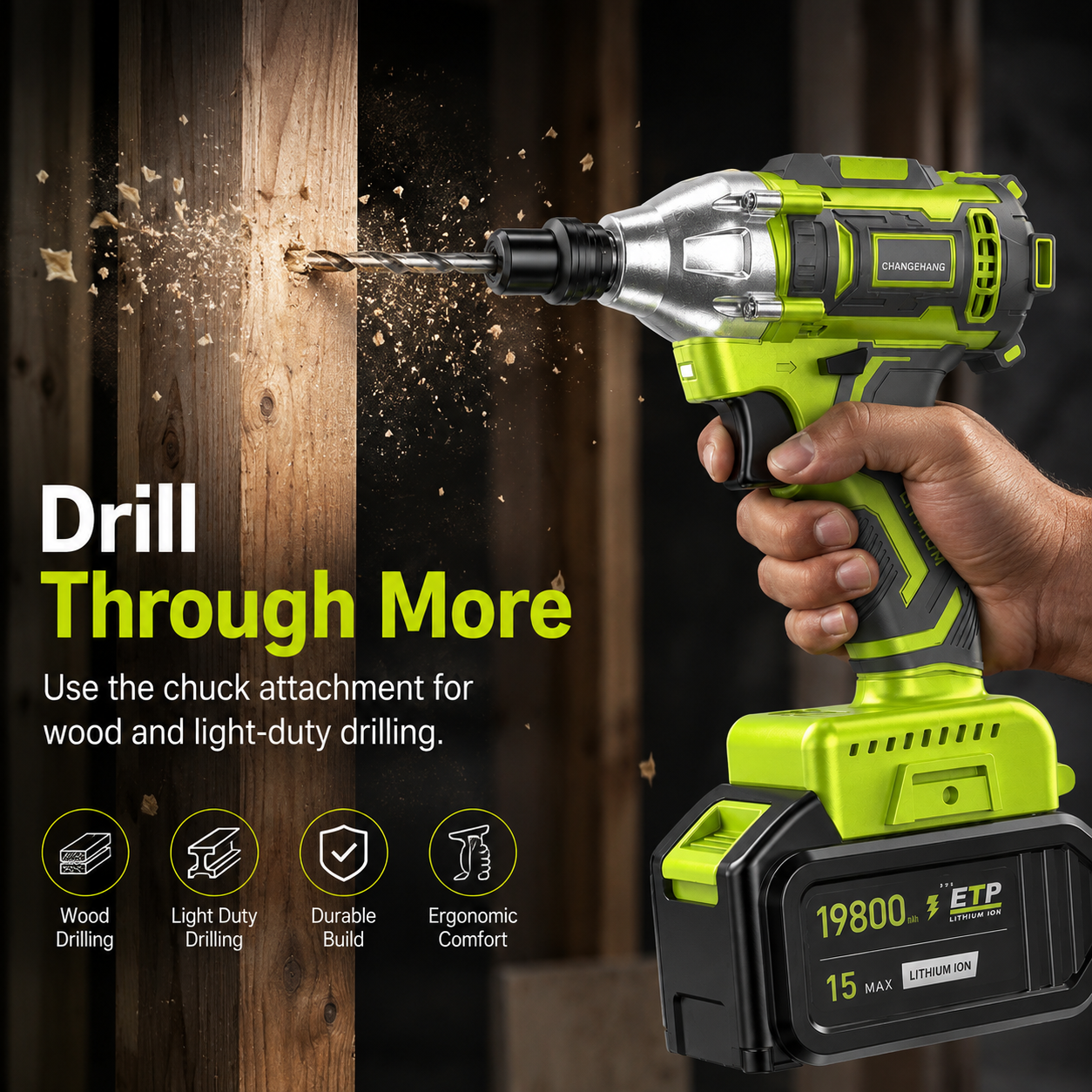 Cordless tool for furniture assembly