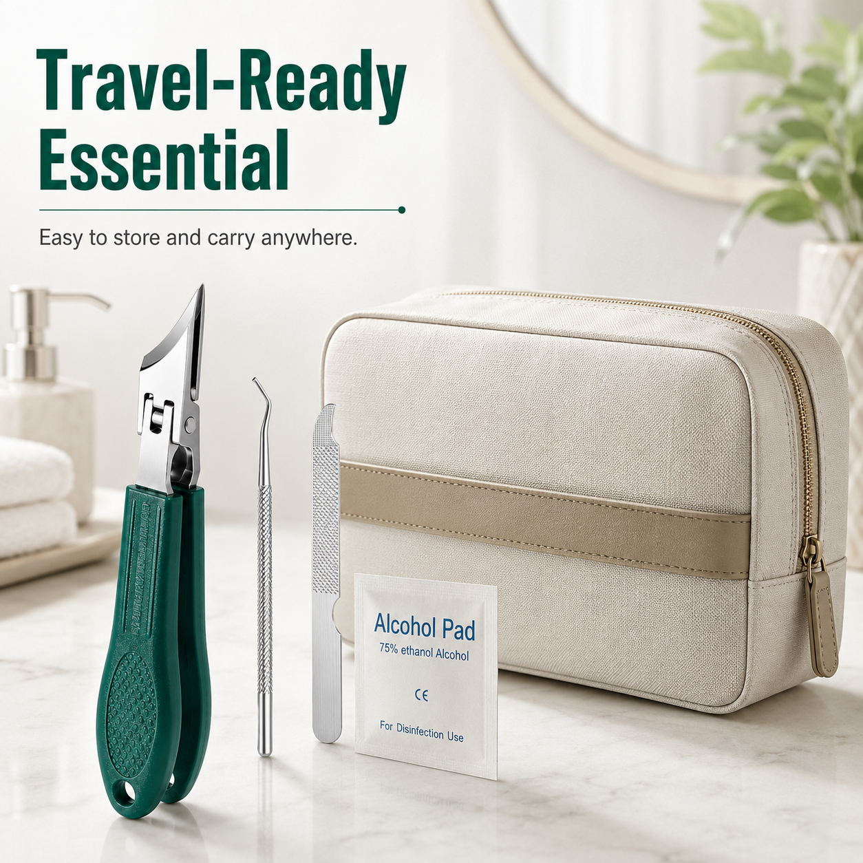 Precision angled nail clipper full kit