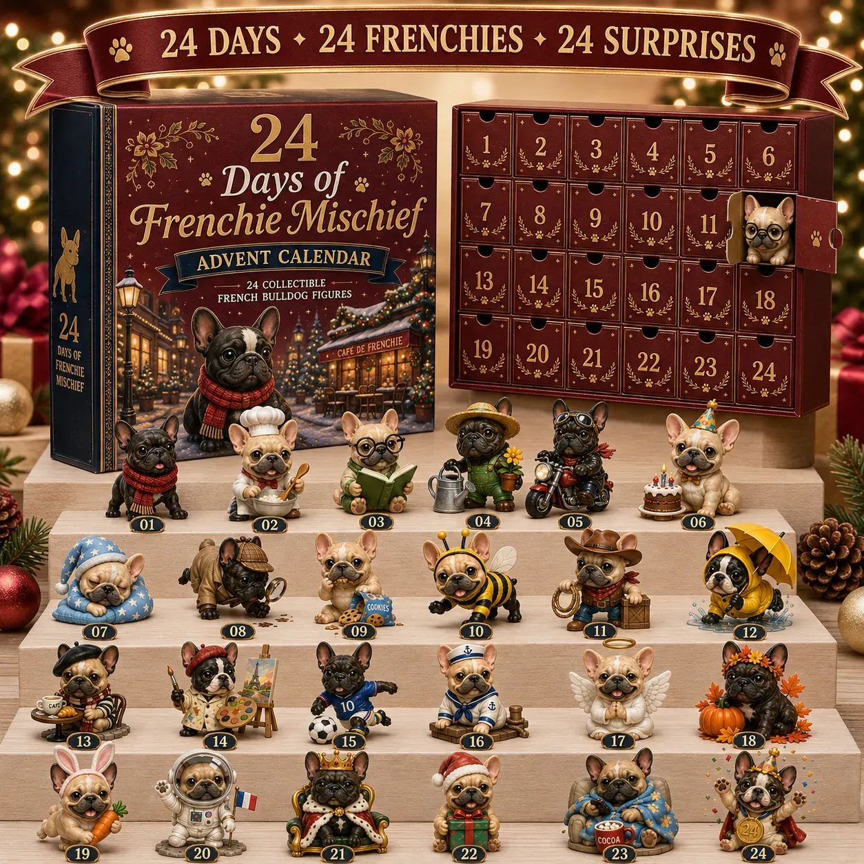 French Bulldog Advent Calendar Collection