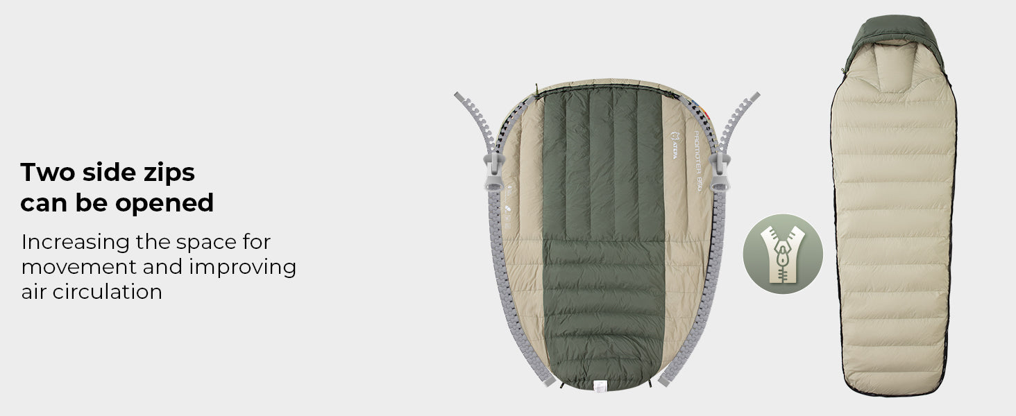 ATEPA PROMOTER 850 Ultra-Light Mummy Sleeping Bag