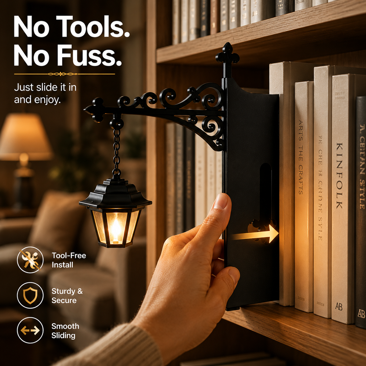 Library Lantern Decorative Bookshelf Lighting