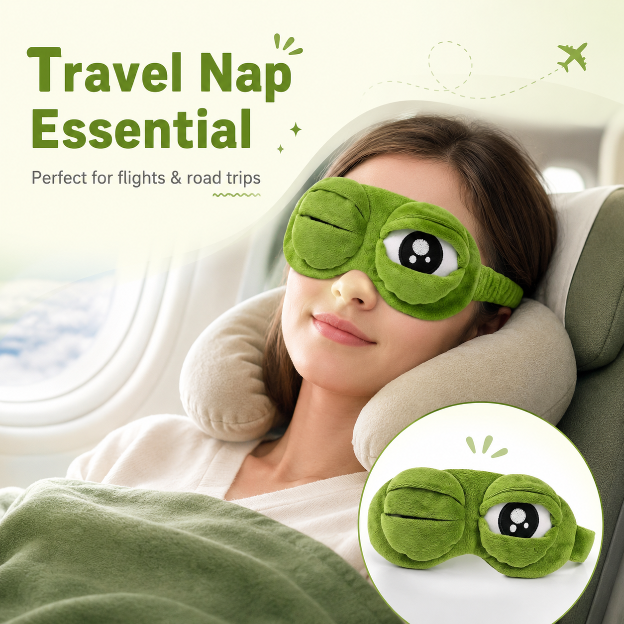 Funny expression frog eye mask