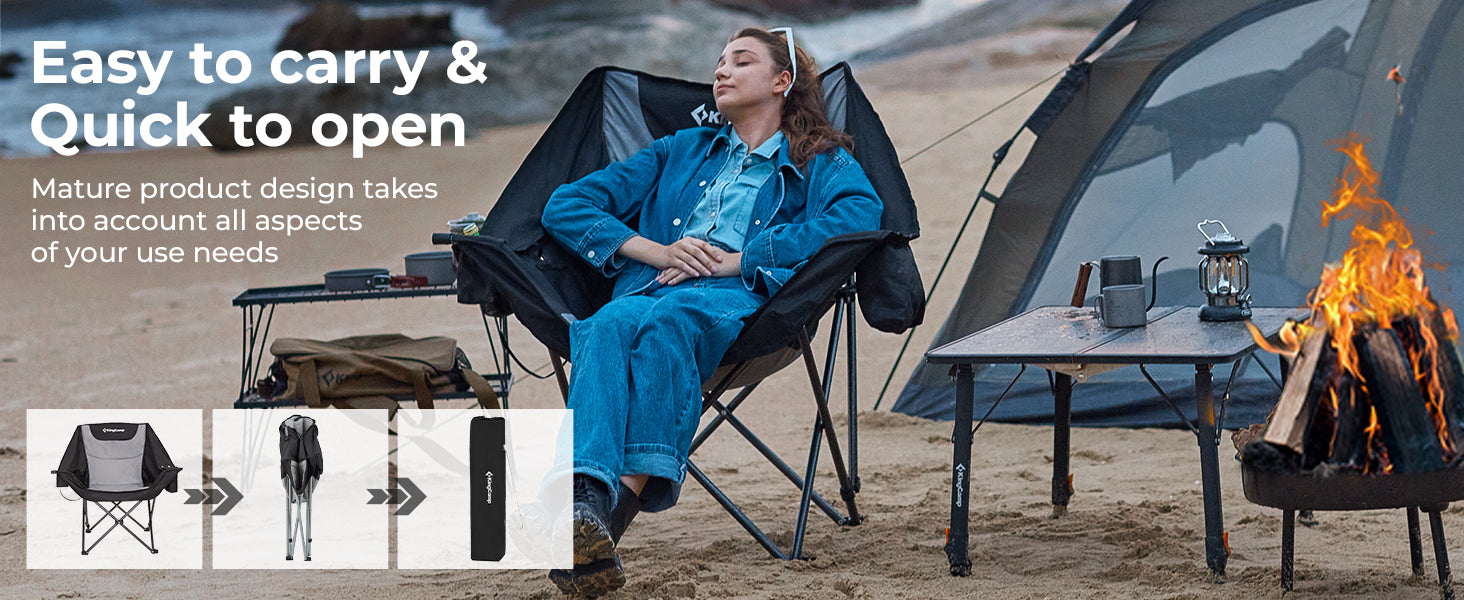 KingCamp CANNA C10 PLUS Heated Camping Chair