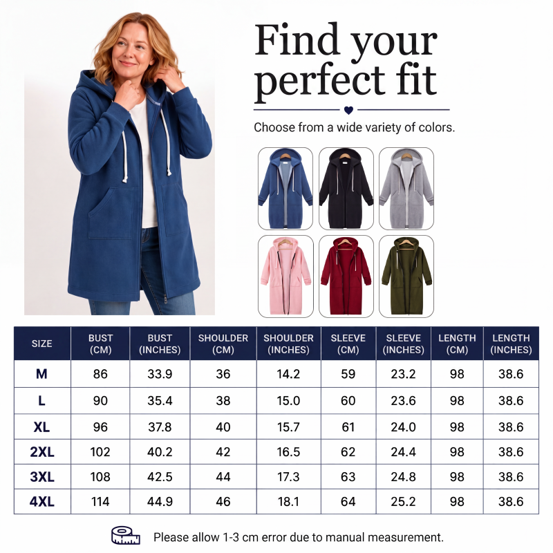 🏆 Last Day Special Price 🔥✨ Women's Zip-Up Fleece Hoodies