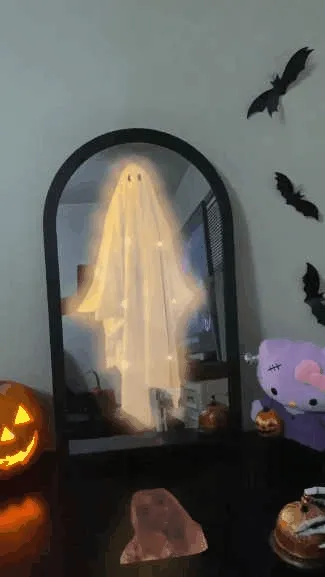 Ghost mirror opening transition scene