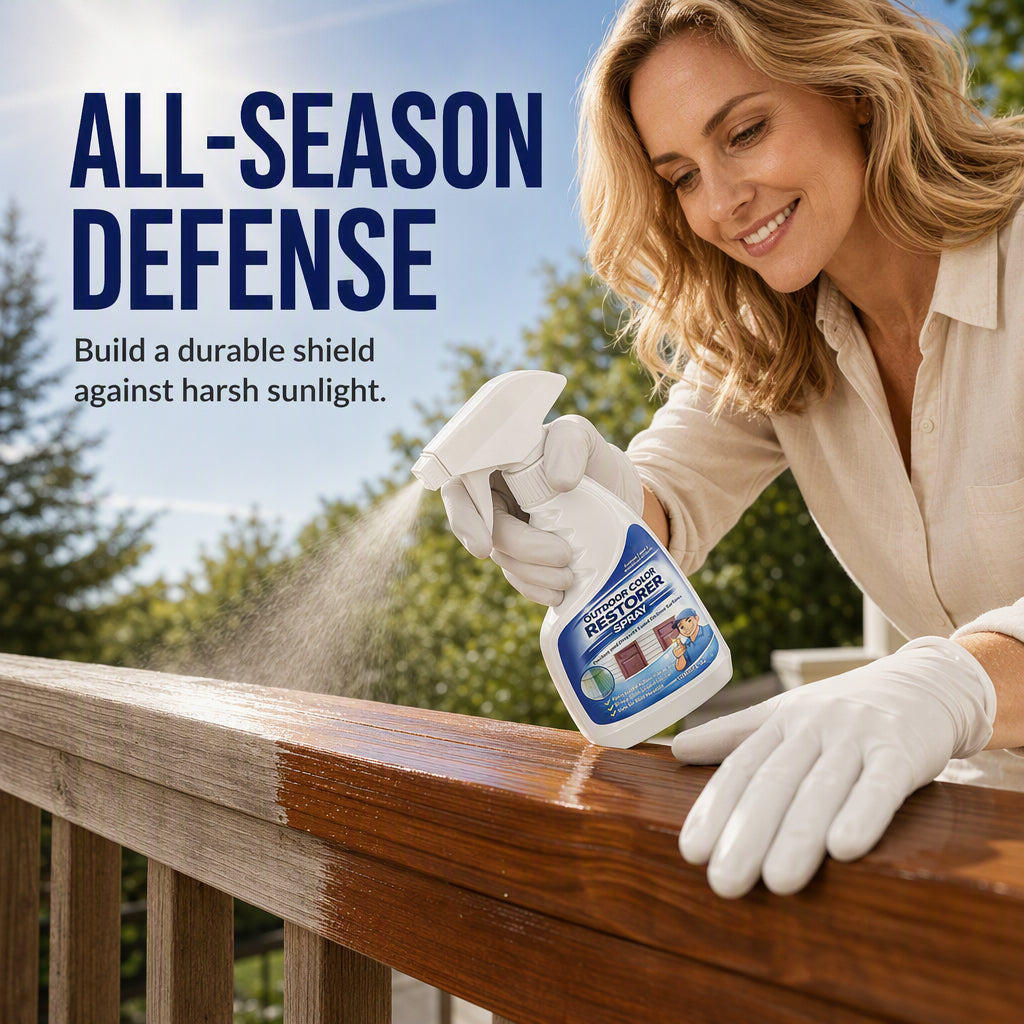 Outdoor wood restorer protective surface care