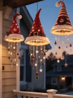 Holiday Lighted Garland glowing Christmas doorway and mantel decor animation