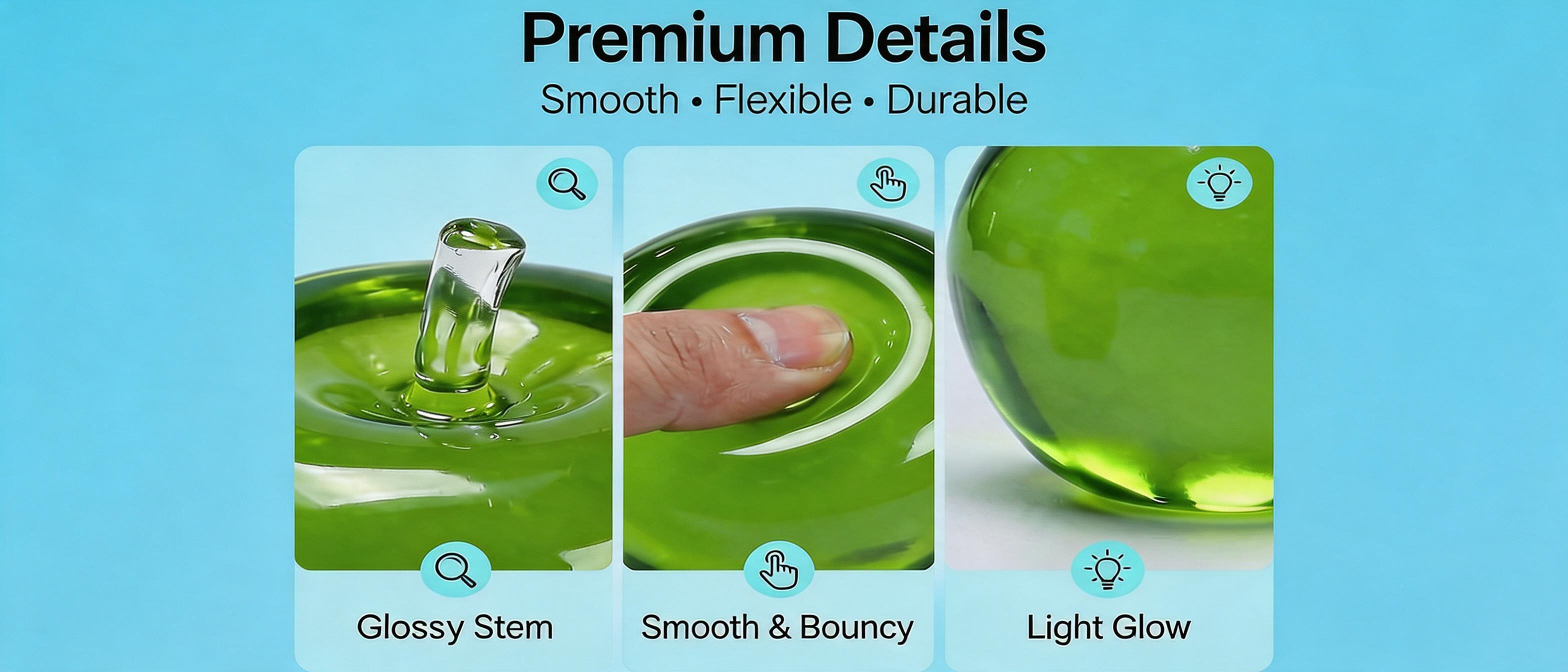 Product View 2 - Green Apple squishy