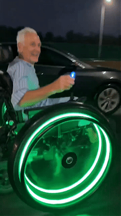 LED Tire Valve Caps Demo