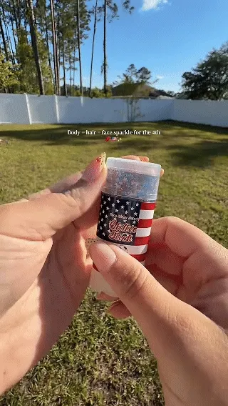 4th of July Glitter Stick Demo