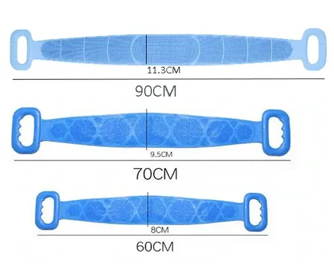 Silicone back scrubber size and color options