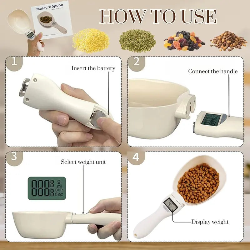Digital measuring spoon scale up to 800g