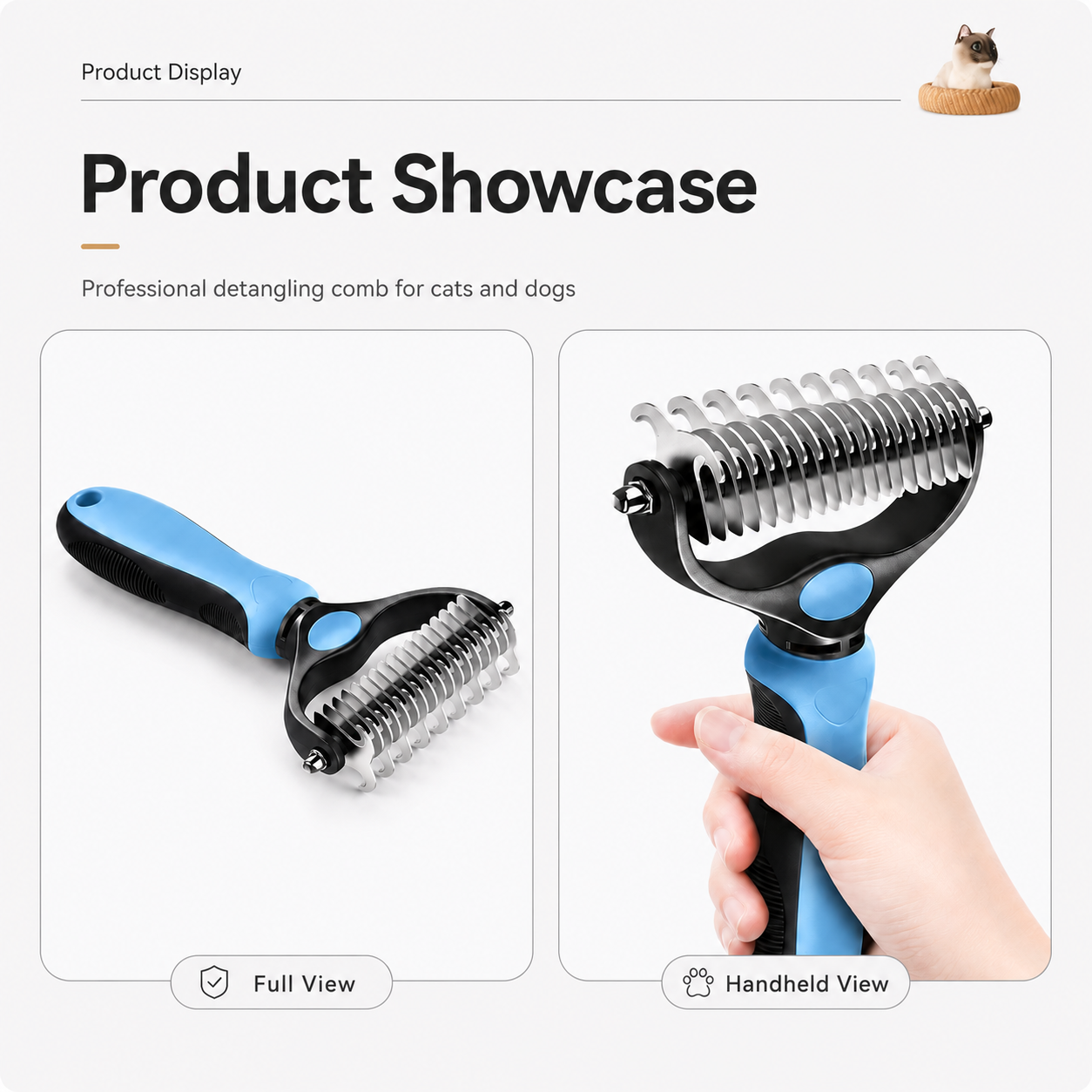 Dual-sided detangling brush design