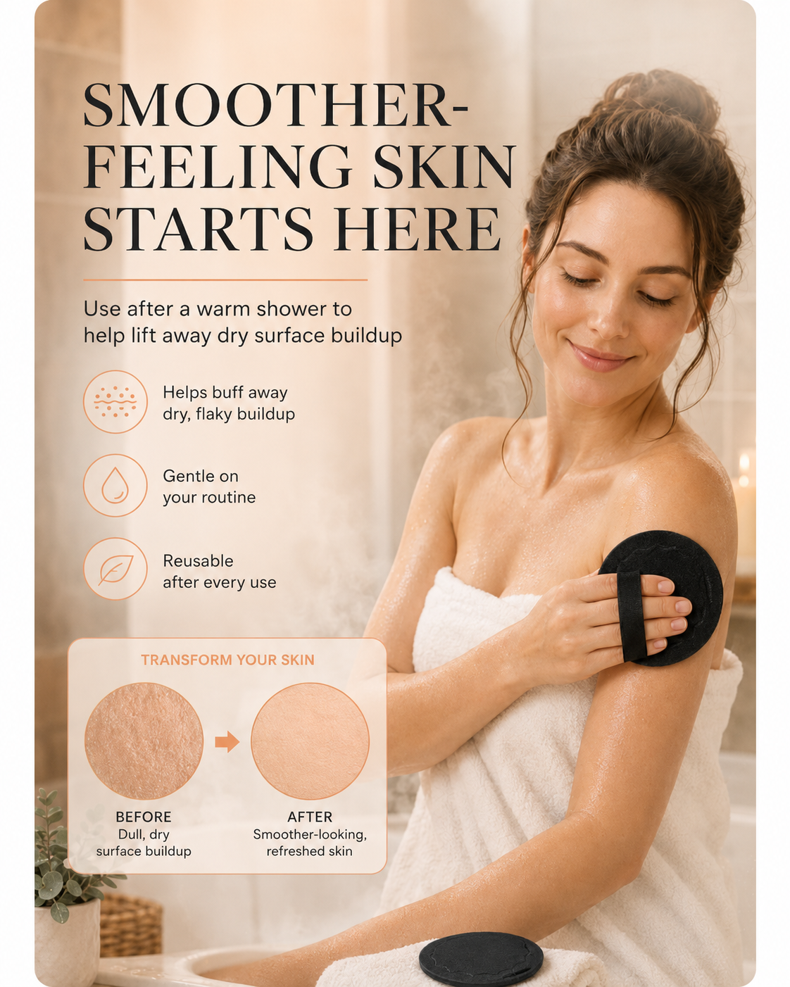 Improving skin texture and circulation