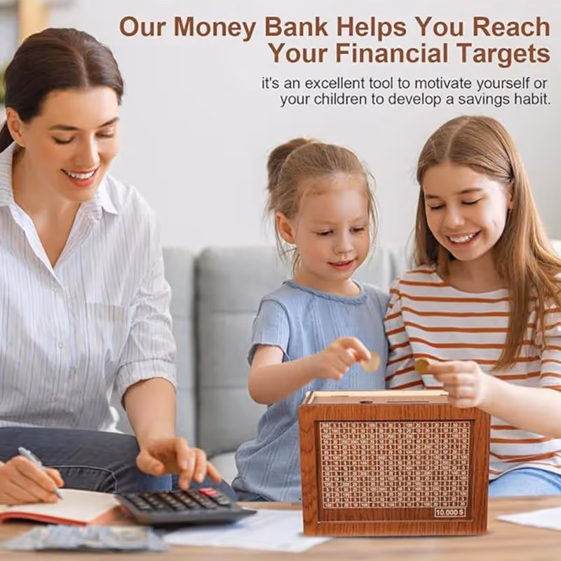 Family savings box for teamwork and shared goals