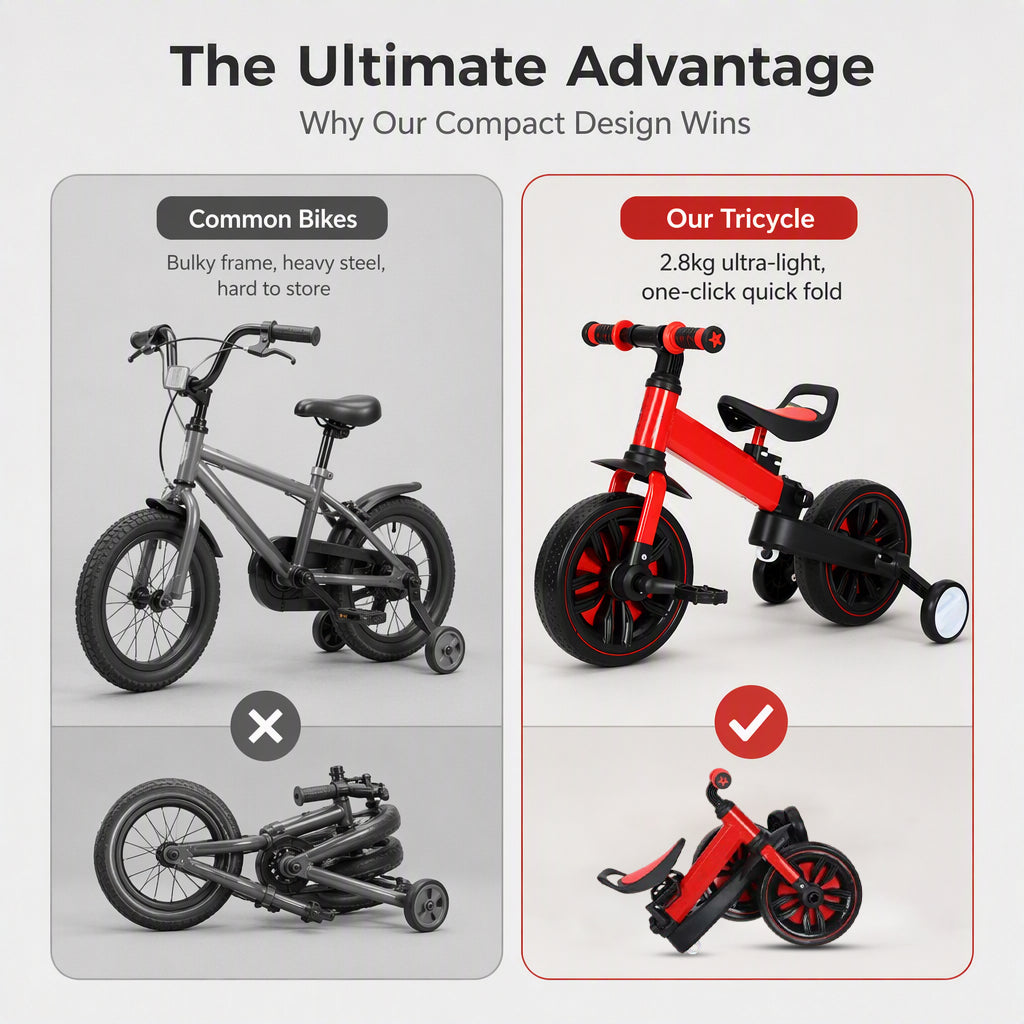 Lightweight foldable kids tricycle comparison