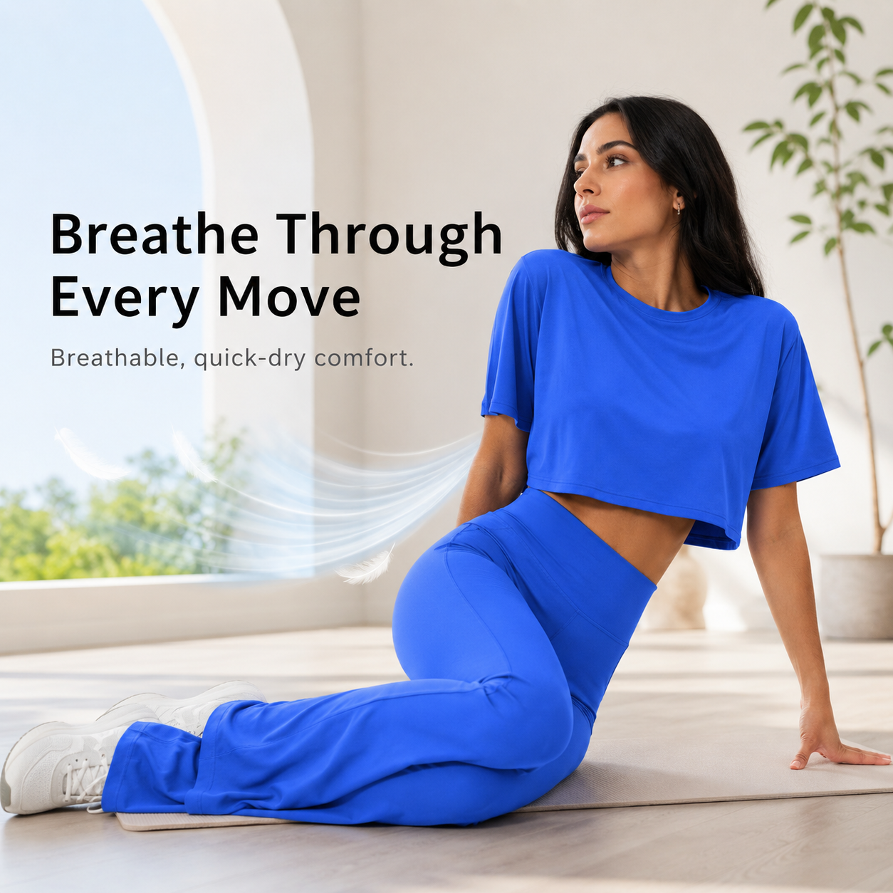 Various color options for matching activewear set