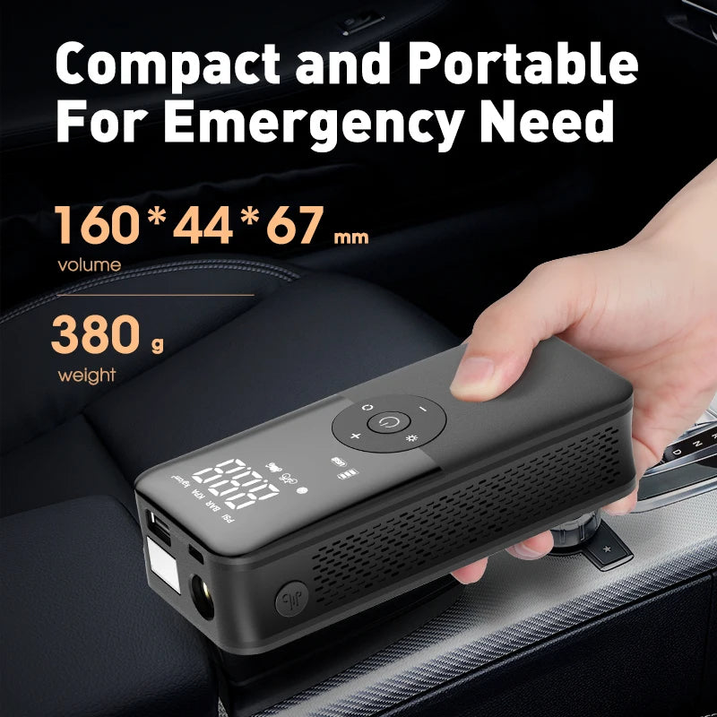 Portable Tire Inflator with Rechargeable Battery