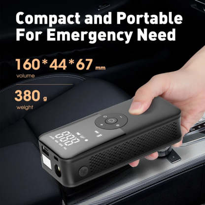 Portable Tire Inflator with Rechargeable Battery