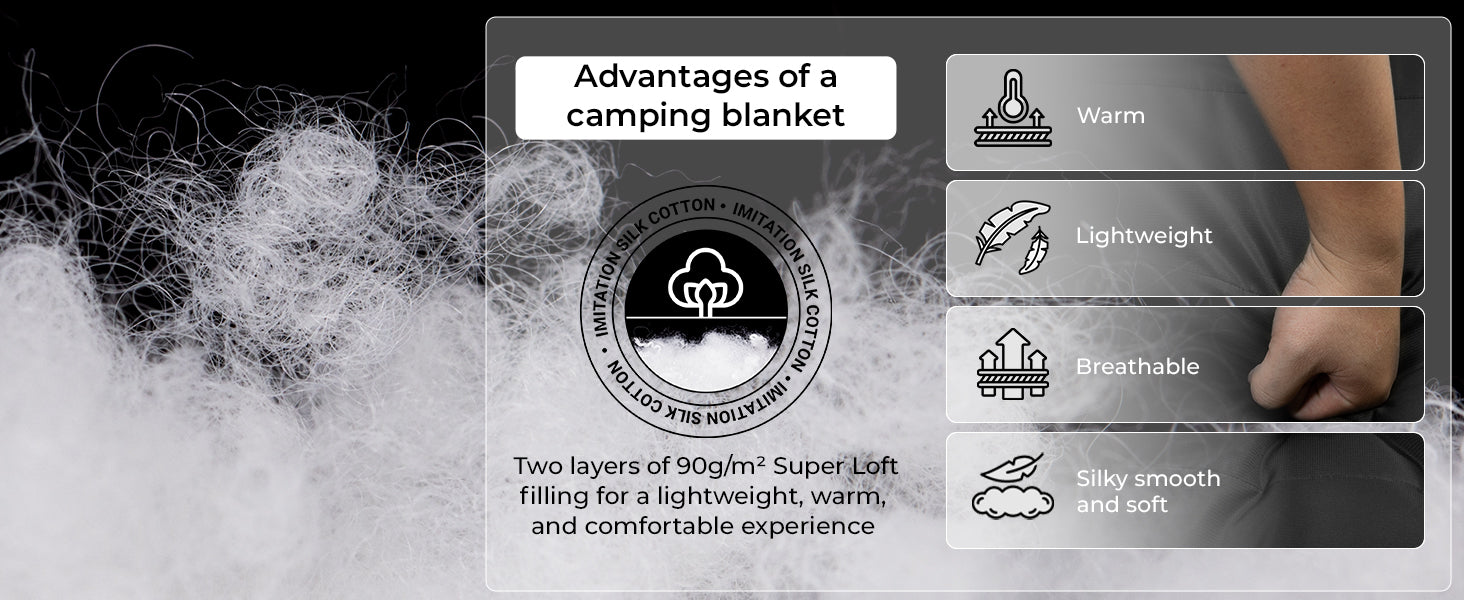 KingCamp Camping Wearable Blanket Poncho