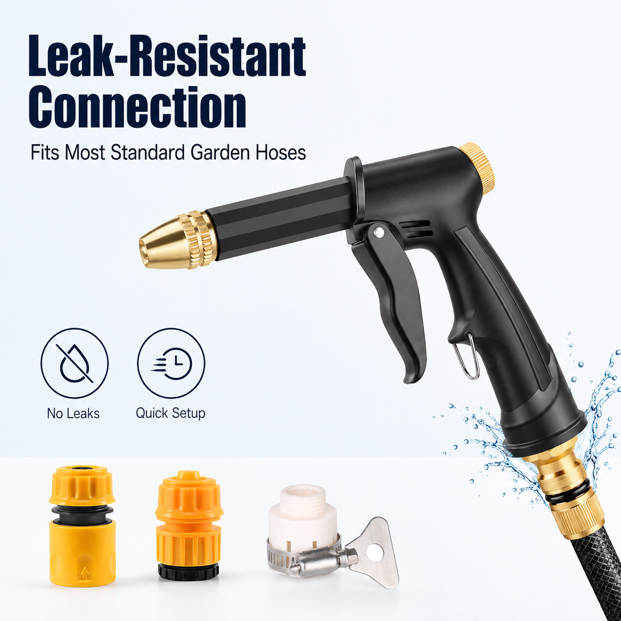 Adjustable nozzle for car washing