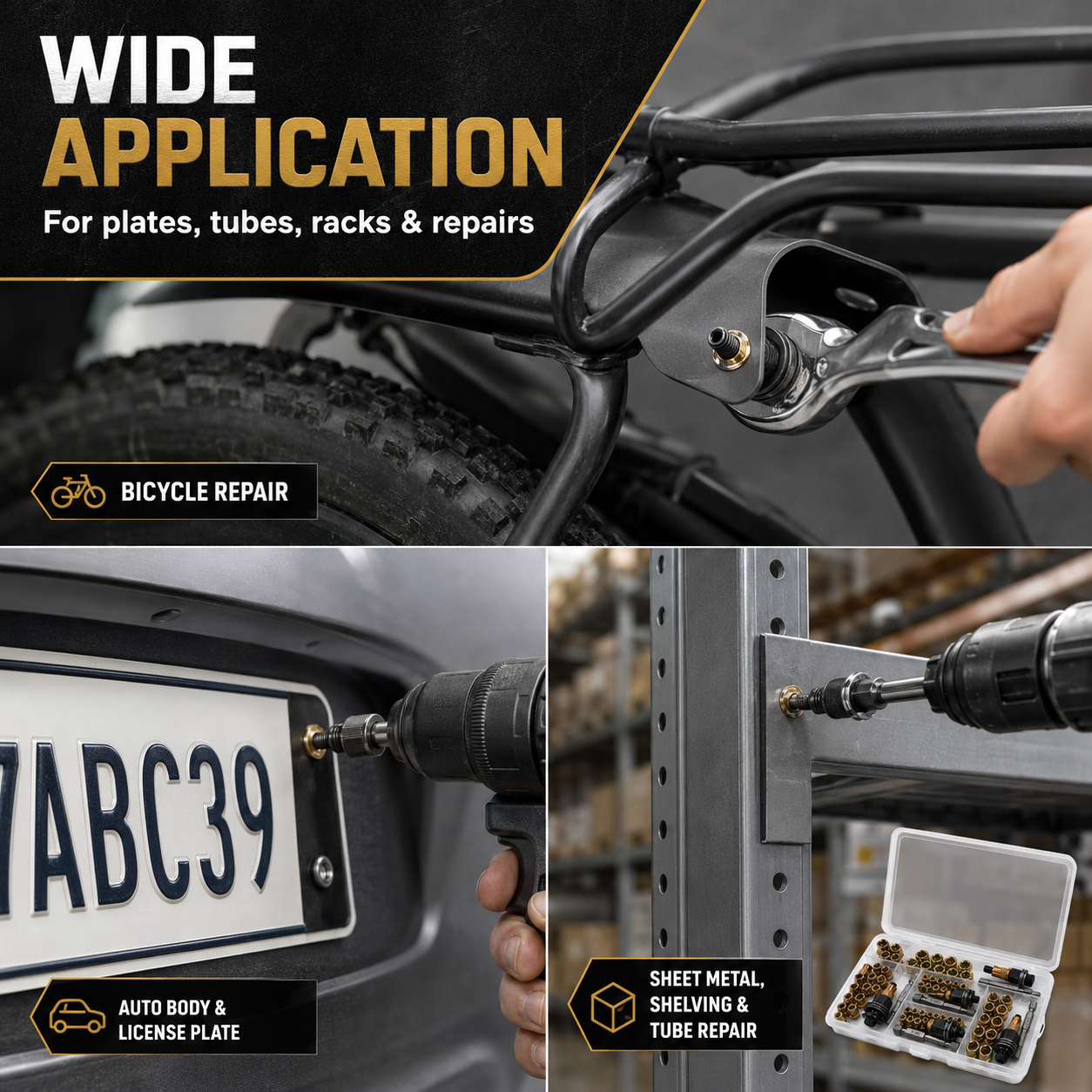 Wide applications including license plates vehicle panels and frames