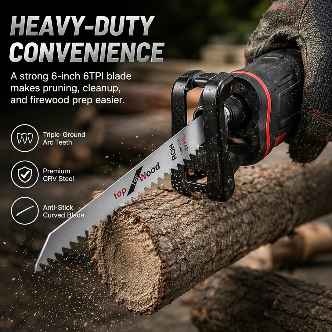 6TPI heavy duty pruning saw tooth design