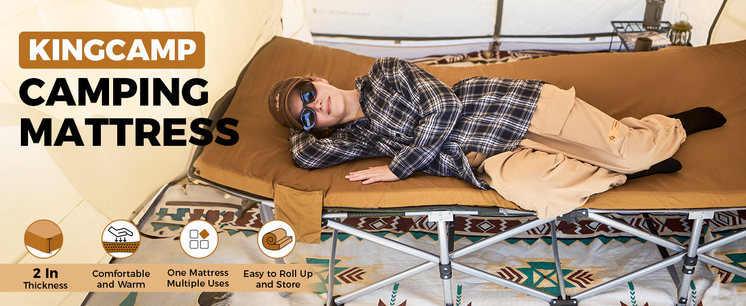 KingCamp Memory Foam Camping Mattress Camping Sleeping Pad
