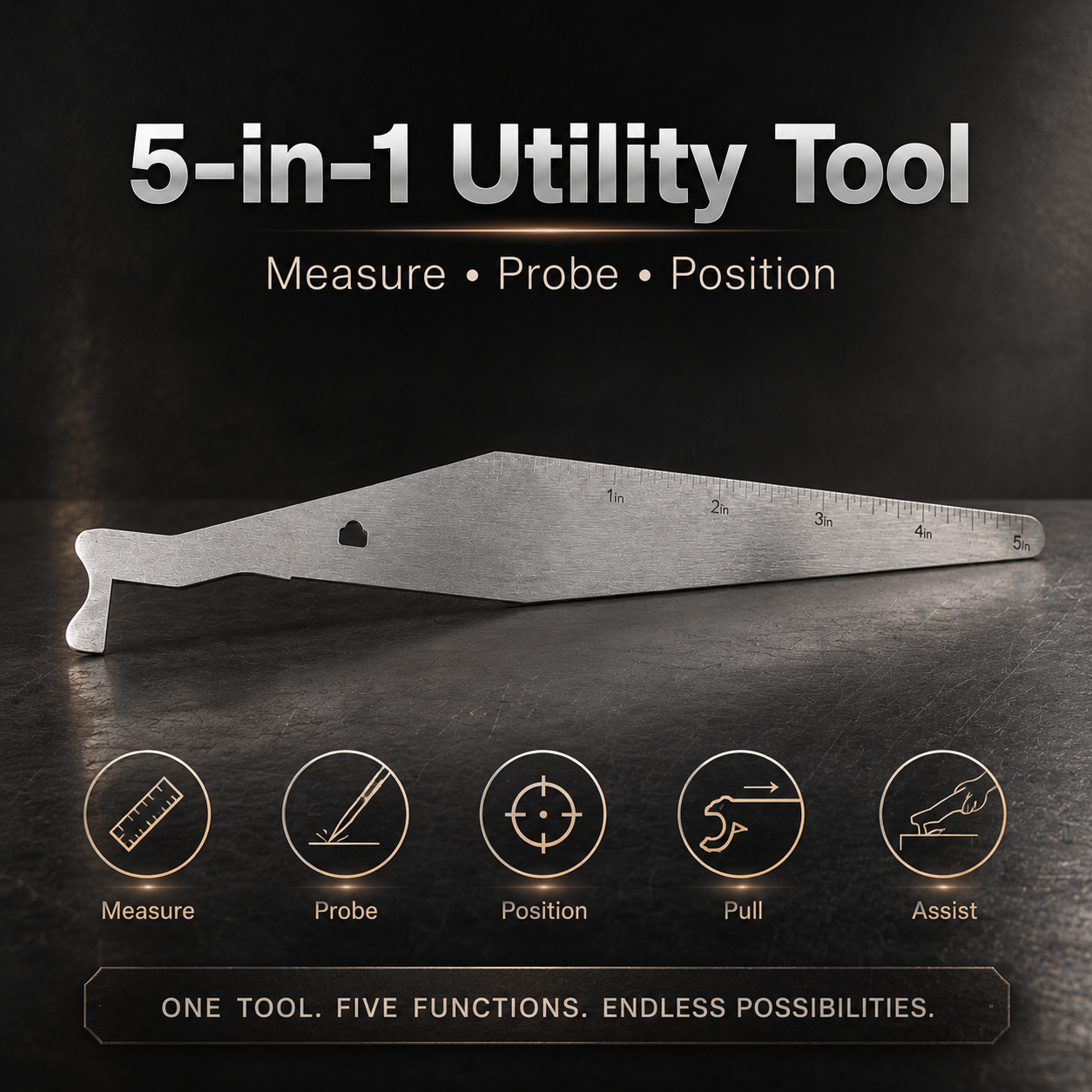 Hooked end pry tool design