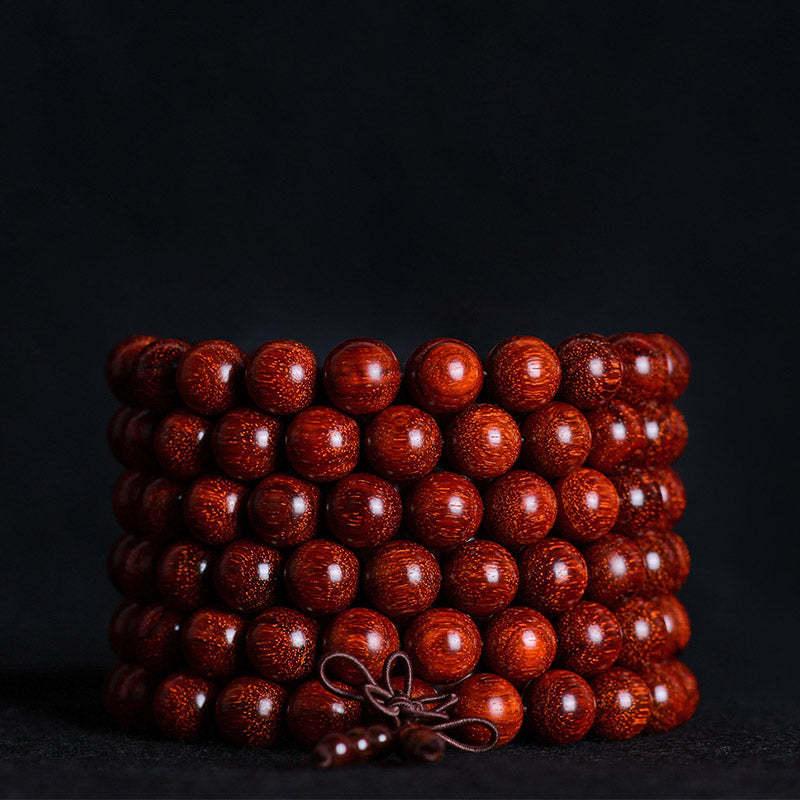 Tibetan Small Leaf Red Sandalwood Balance Bracelet 