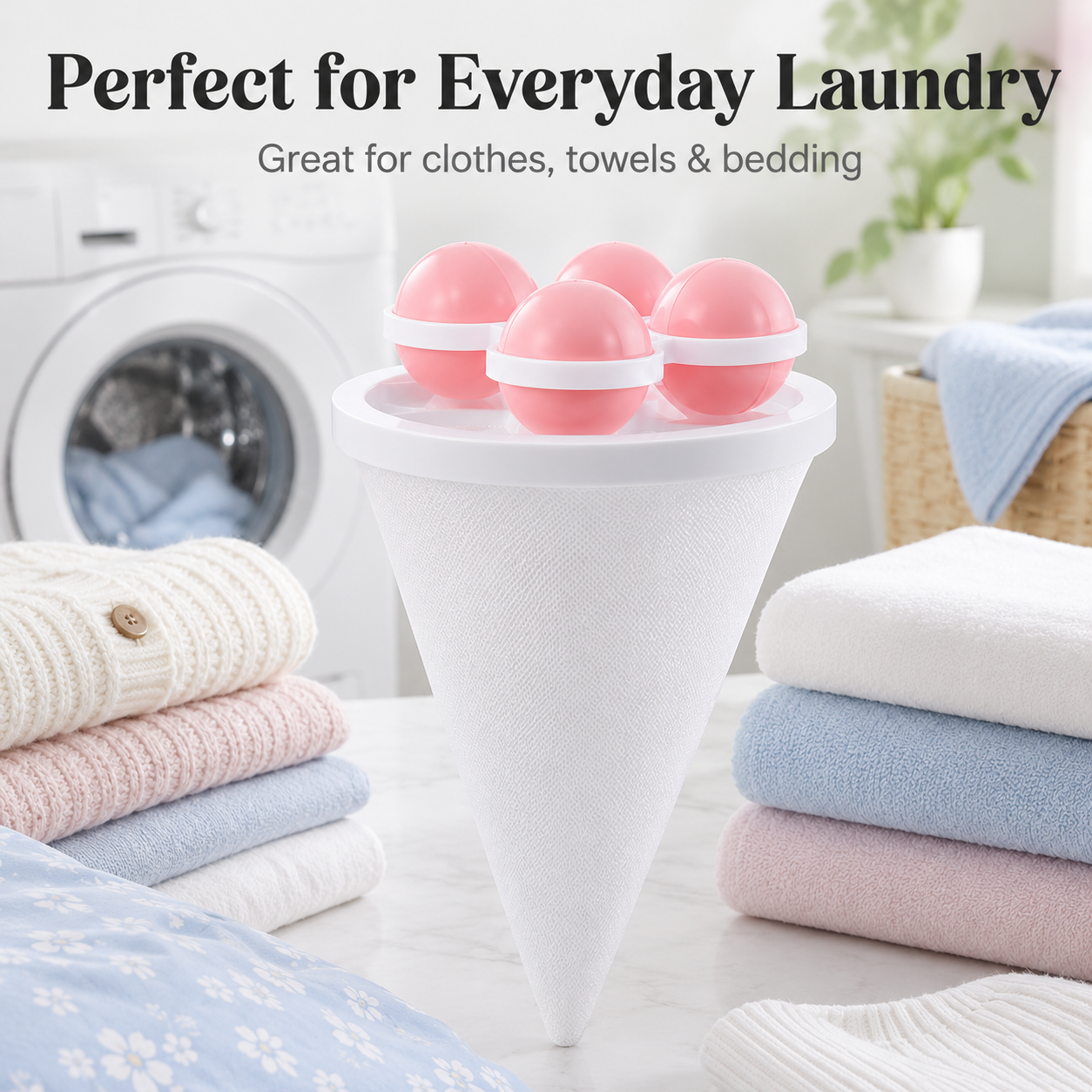 Soft colors practical laundry filter design