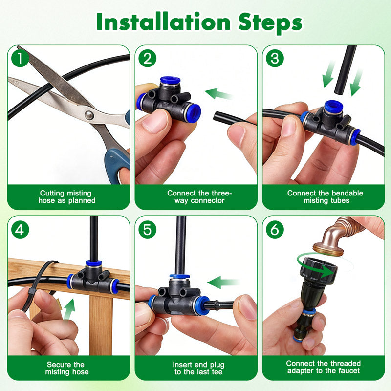 360 drip irrigation kit install steps