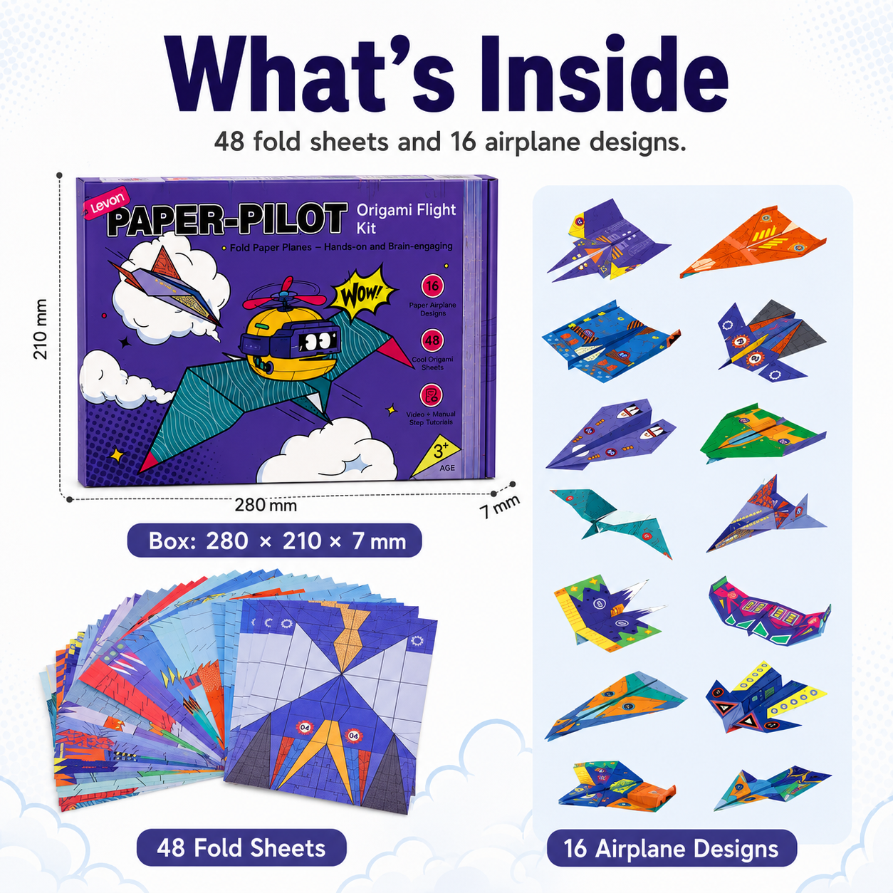 Creative DIY paper airplane set
