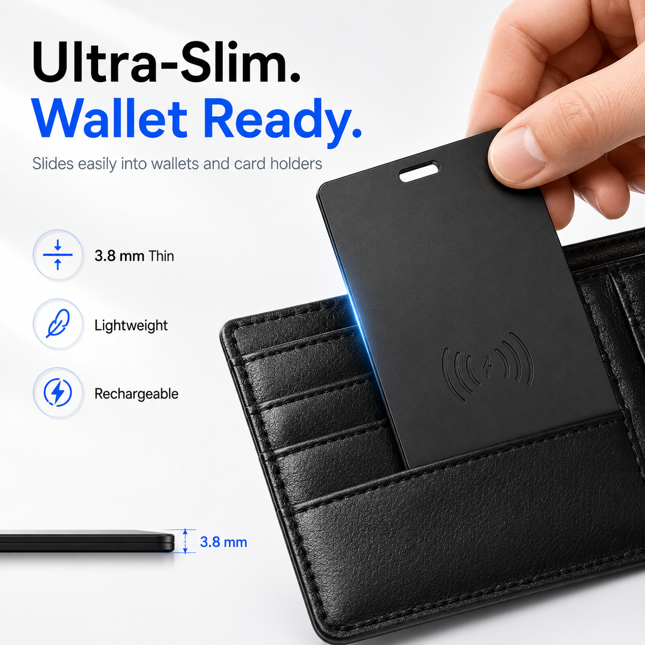 Smart tracker card slim and easy to carry