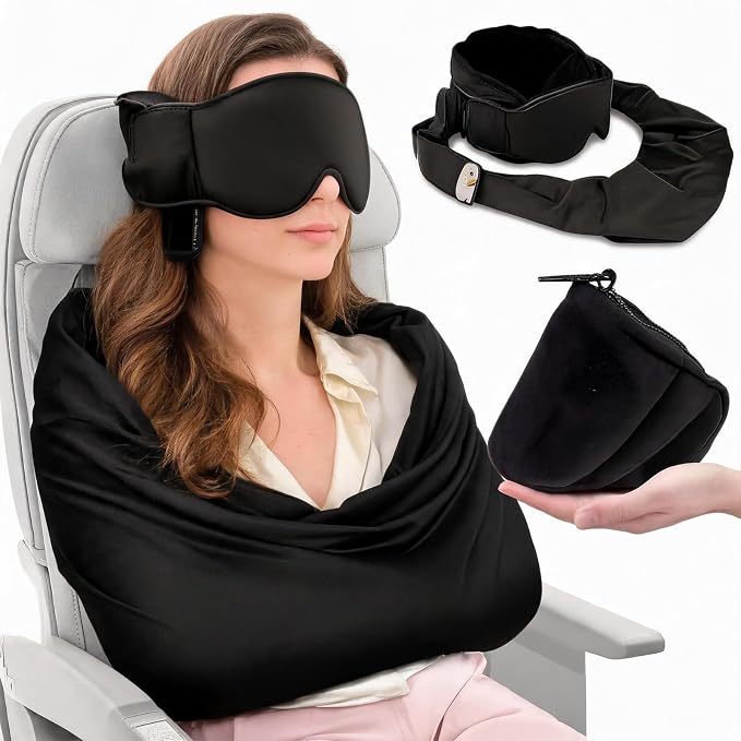 3-in-1 airplane sleep support system