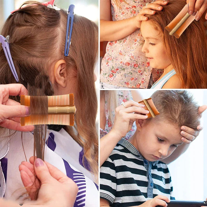 Fine tooth grooming comb for visible lice nits and dandruff flakes