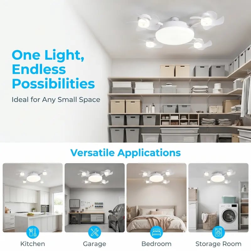 Soft lighting effect in a room