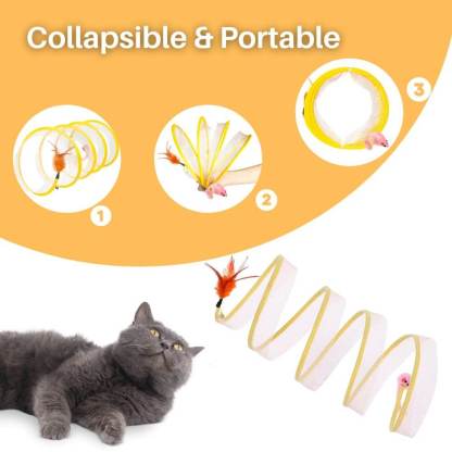 FelineFun™ Self-play Cat Hunting Spiral Tunnel Toy Offer