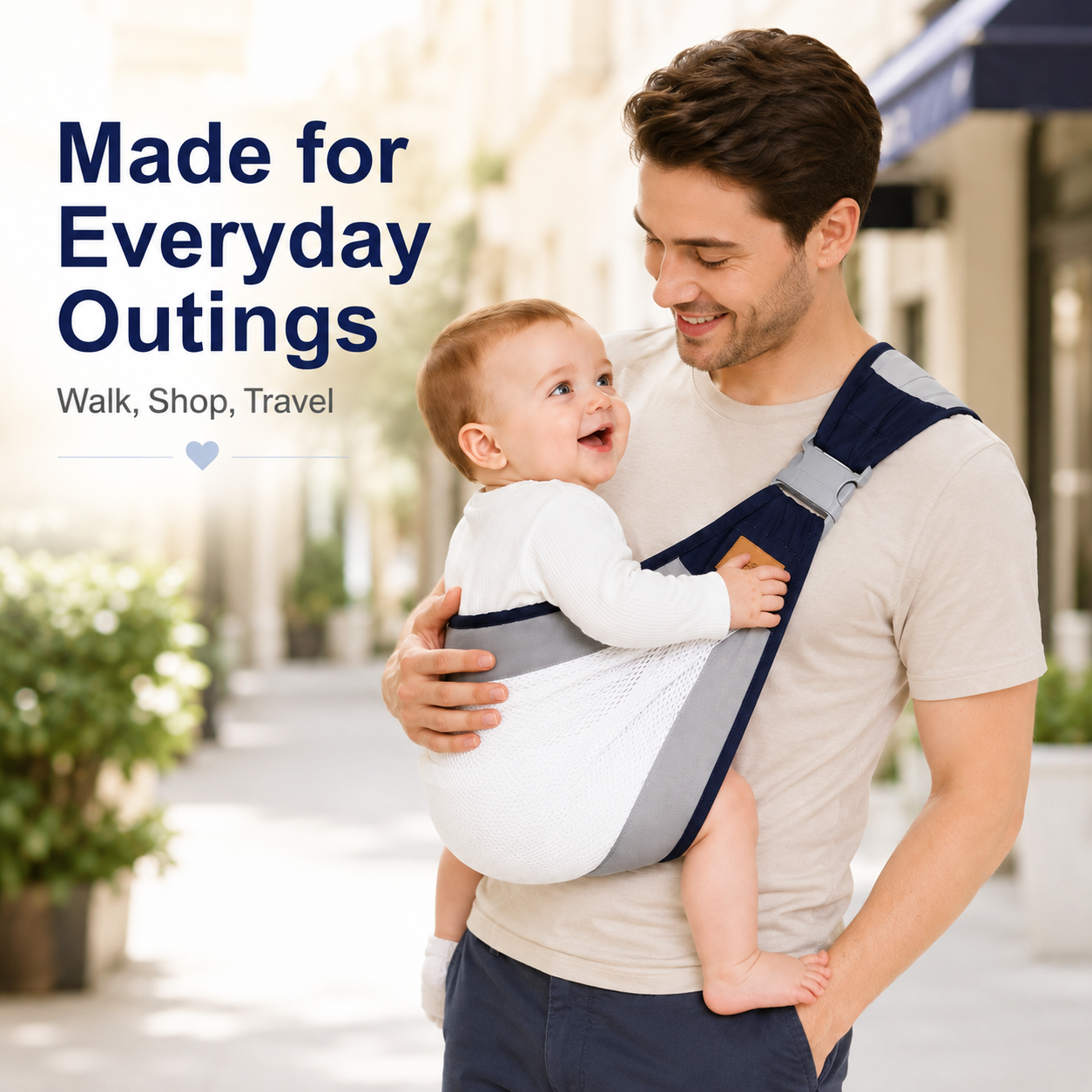 Ergonomic breathable baby sling carrier overview