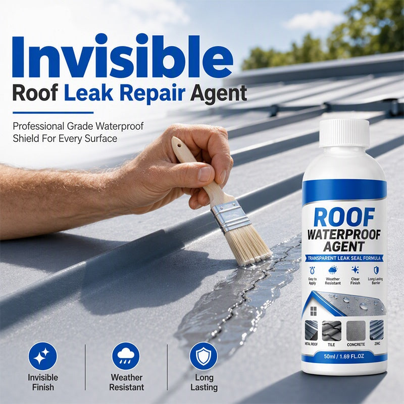 Transparent waterproof roof leak repair sealant