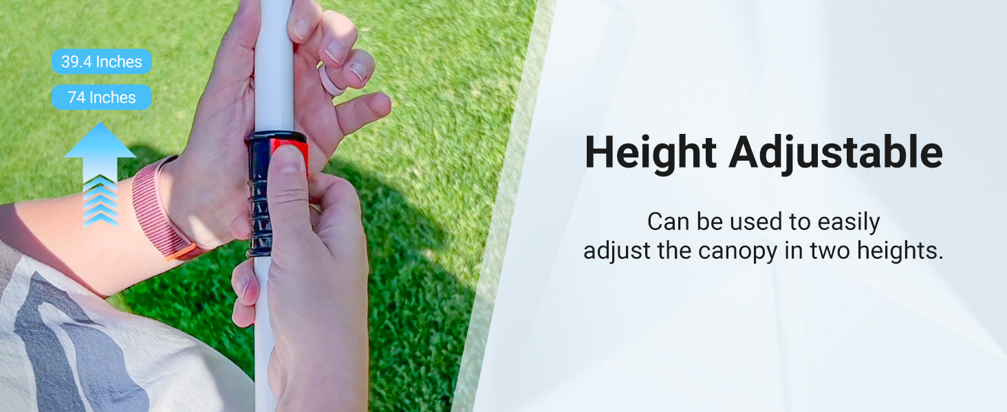 KingCamp 2-in-1 Beach Umbrella and Beach Shade Canopy