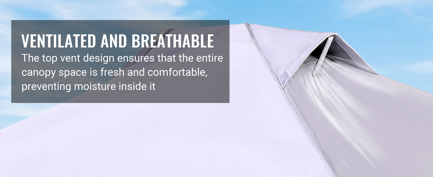 FUNDANGO 10x10ft Pop Up Outdoor Canopy Tent Sun Shelter Tent