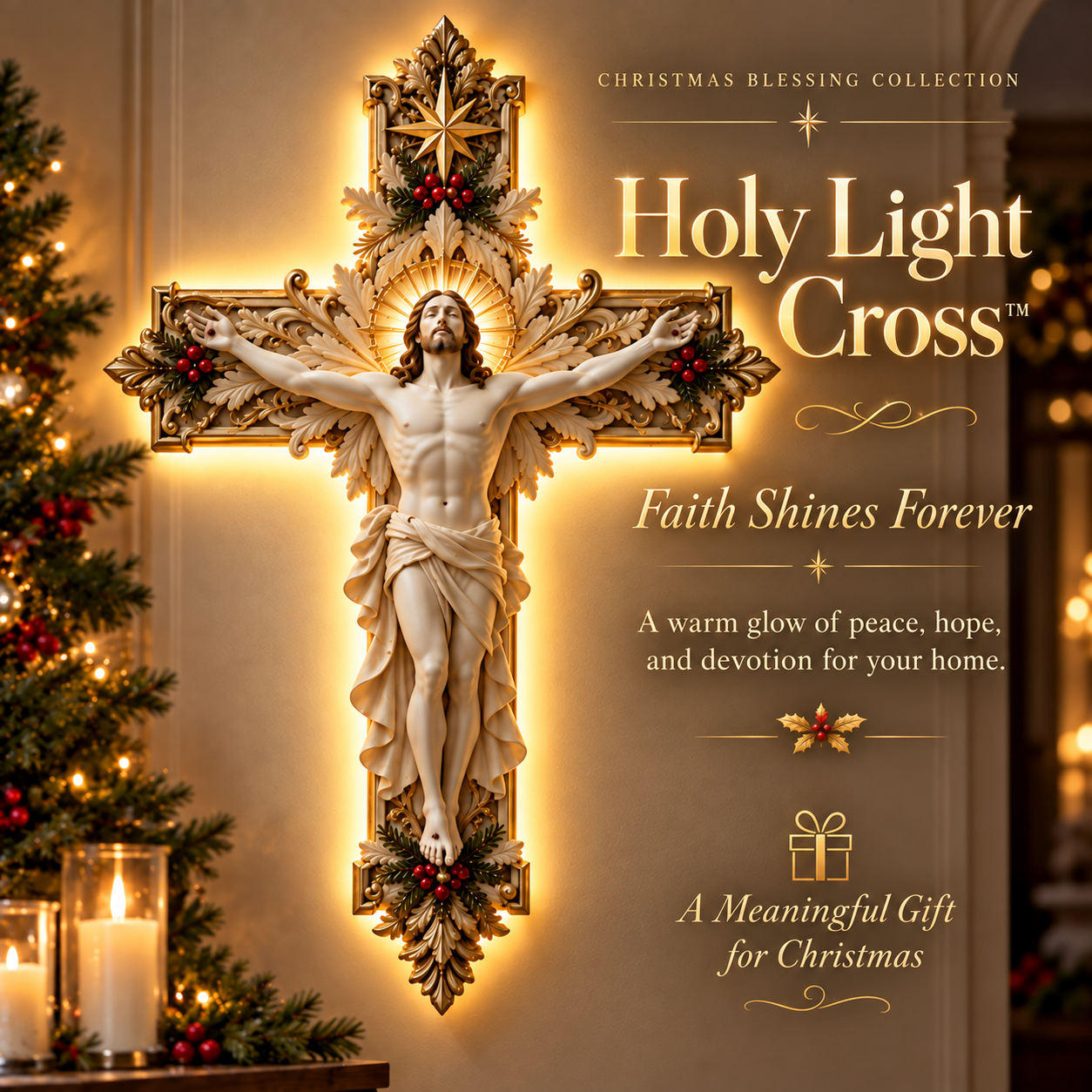 Holy Light Cross Christmas Blessing Collection
