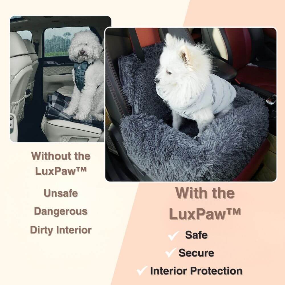 LuxPaw™ Calming Protecting Car Bed For Dogs And Cats