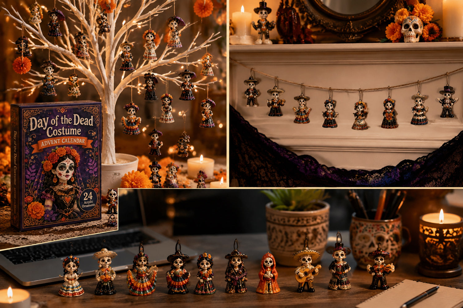 Family skeleton charm countdown activity