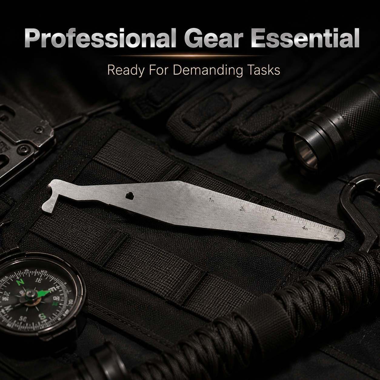 Compact portable door gap pry tool