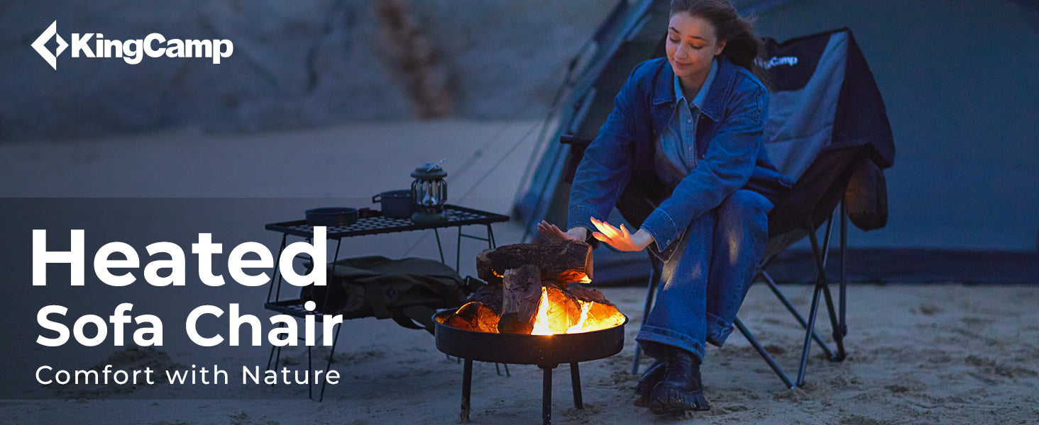 KingCamp CANNA C10 PLUS Heated Camping Chair