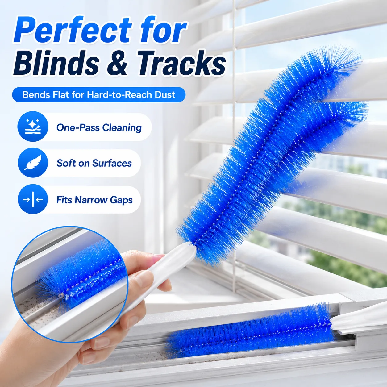 Multi-purpose flexible cleaning brush applications